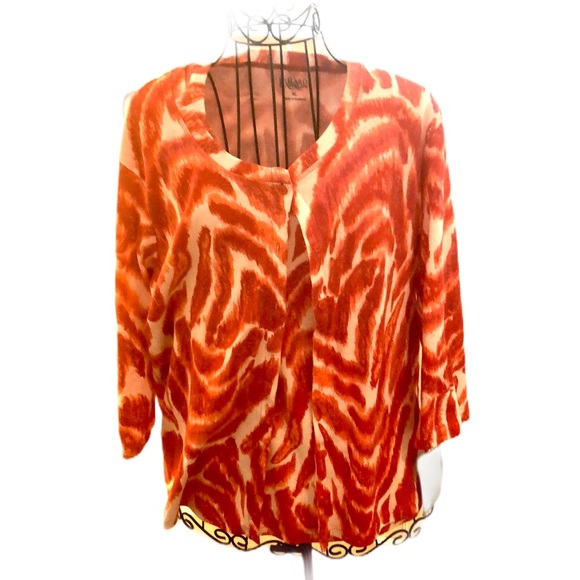 NWT HILLARD & HANSON MATCHING SET CARDIGAN/TANK XL - Picture 1 of 9